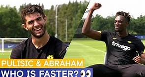 Tammy Abraham & Christian Pulisic debate who is faster 👀