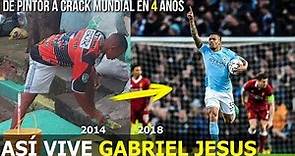 ASÍ ES LA VIDA DE GABRIEL JESUS, PINTABA CALLES EN BRASIL 2014, HOY ES ESTRELLA EN RUSIA 2018