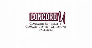 Concord University Master's Commencement Ceremony 12-8-2023