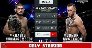 Khabib Nurmagomedov vs Conor Mcgregor but it's only striking... | MMA GOATS