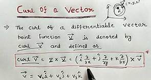 curl of a vector || how to find curl of vector