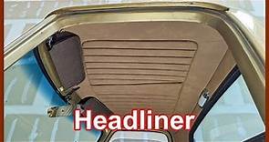 Classic car headliner from scratch - Auto Upholstery