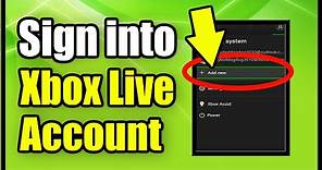 How to Sign in & Add Account to Your Xbox One (Fast Method!)