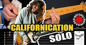Como tocar el solo de Californication (Red Hot Chili Peppers) en guitarra eléctrica - Tablatura TCDG