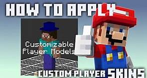 How To Apply Customizable Player Models Skins | Minecraft Customizable Player Model Mod