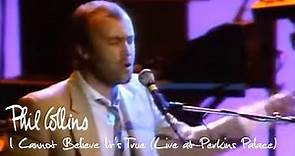 Phil Collins - I Cannot Believe It's True (Live at Perkins Palace 1982)