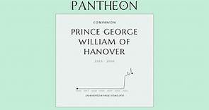 Prince George William of Hanover Biography - German nobleman
