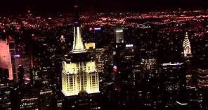 The Empire State Building Lights Up During the 37th Annual Macy's Fireworks Show