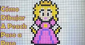 Cómo Dibujar a la Princesa Peach en 8 bits o Pixel Art! TUTORIAL PASO A PASO!