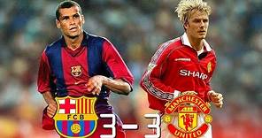 Barcelona 3 - 3 Manchester United (Rivaldo x Beckham) ● UCL 1999 | Extended Highlights & Goals