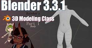 Blender Part 1 How to Make a Body || VTuber Vrchat Avatar Tutorial 2022