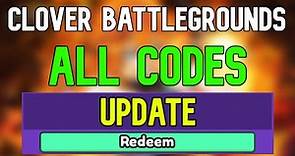 New Clover Battlegrounds Codes | Roblox Clover Battlegrounds Codes (January 2024)
