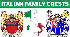 Italian Family Crests