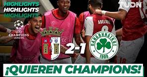 HIGHLIGHTS | Braga 2-1 Panathinaikos | UEFA Champions League-Playoffs | TUDN