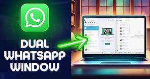 How to Use Two Whatsapp On Laptop 2024 (Dual Whatsapp Windows)