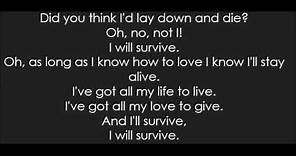 Gloria Gaynor - I Will Survive (Lyrics)