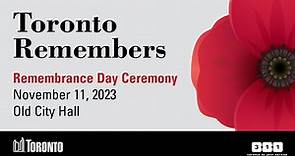Old City Hall- Remembrance Day 2023