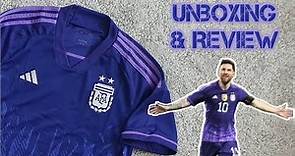 Argentina 2022 World Cup away jersey Unboxing & Review