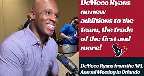 DeMeco Ryans Explains Texans Trade Down and Reviews New Texans