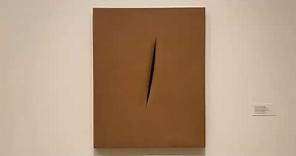 Lucio Fontana : Spatial Concept: Expectation, 1960 | MoMA