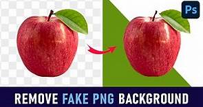 How to remove fake png background in photoshop
