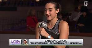 Caroline Garcia: 2022 WTA Finals Semifinal Win Interview