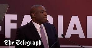 David Lammy heckled by pro-Palestinian protesters at Fabian Society conference