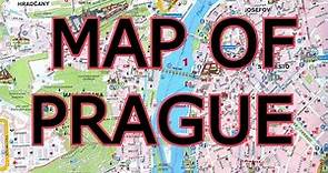 MAP OF PRAGUE CZECH REPUBLIC