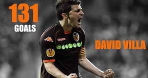 DAVID VILLA - Todos sus goles en el Valencia (2005-2010)