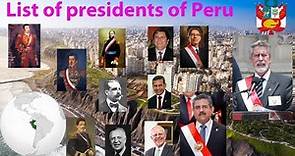 List of presidents of Peru