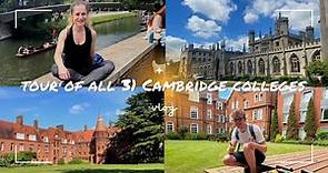 Tour of all 31 Cambridge colleges in ONE day challenge !!