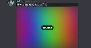 Discord How to Make Spoiler Image and Spoiler Text