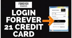 How to Login Forever 21 credit card ? Forever 21 Credit Card Login