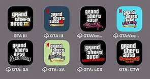 Grand Theft Auto III,Vice City,San Andreas The Definitive Edition,Chinatown Wars,LibertyCity Stories