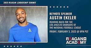 Reagan Leadership Summit with Keynote Speaker Austin Ekeler