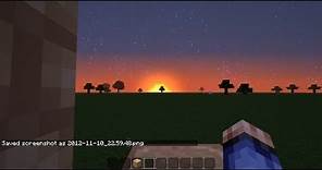 Minecraft: How to set the time to get an AWESOME SUNSET
