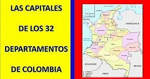 LAS CAPITALES DE COLOMBIA...