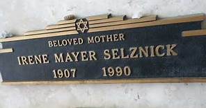Producer Irene Selznick Grave Hillside Memorial Park Culver City Los Angeles California May 12, 2023