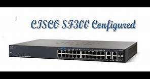 CISCO SF300-24 || 24 Port ||10/100 Managed Switch configured