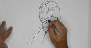 How to Draw Judge Dredd (with instruction)