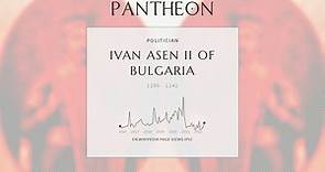 Ivan Asen II of Bulgaria Biography - Emperor of Bulgaria (ruled 1218–1241)