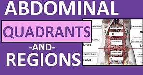 Four Abdominal Quadrants and Nine Abdominal Regions - Anatomy and Physiology