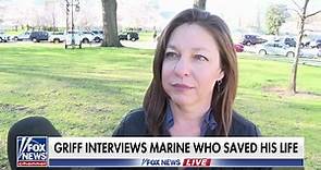 Griff Jenkins talks with US Marine who saved his life during Iraq War