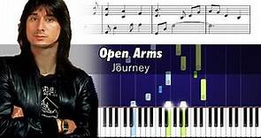 Journey - Open Arms - Accurate Piano Tutorial with Sheet Music