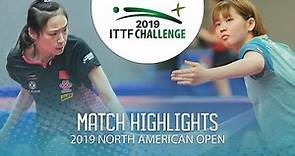 Wang Xiaotong vs Maki Shiomi | 2019 ITTF North American Open Highlights (U21 Final)