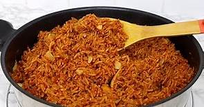 How to Cook Nigerian Party Jollof Rice | Secret to Smoky Nigerian Party Jollof Rice