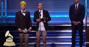 Twenty One Pilots Wins Best Pop Duo / Group Performance | Acceptance Speech | 59th GRAMMYs