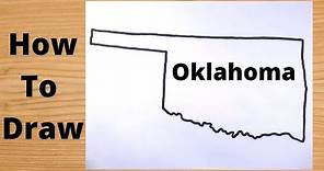 Drawing Oklahoma State Map Easy Step by Step