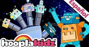 Familia dedo de robots - Robot Song | Canciones infantiles divertidas | HooplaKidz en Español