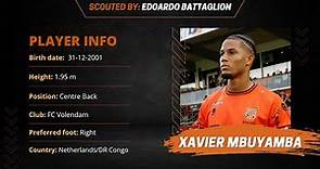 Xavier Mbuyamba - FC Volendam - Player Report